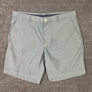 Bonobos Highland Tour Golf Shorts Men's 38 Gray Performance 8" Inseam Flat Front